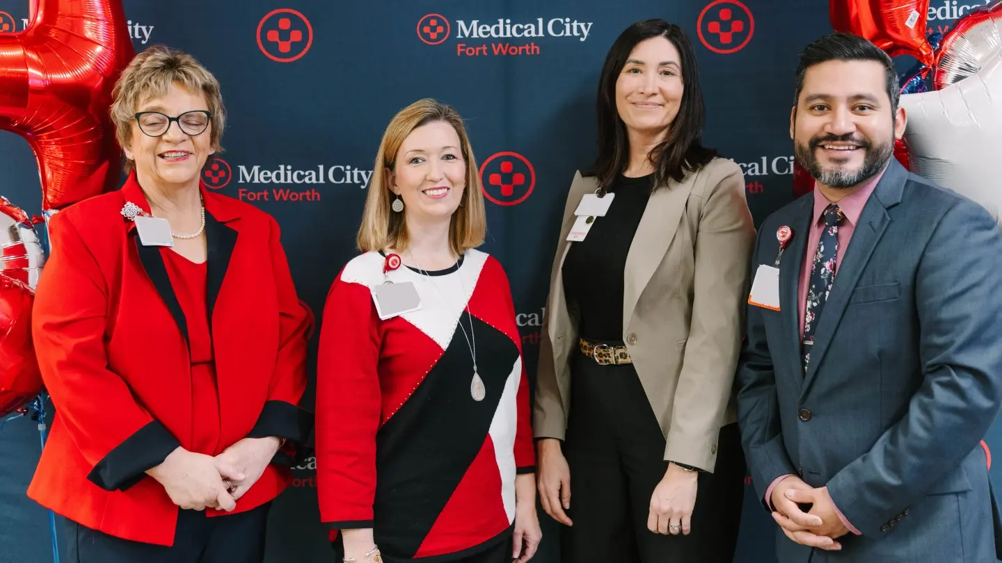 Medical City Fort Worth colleagues celebrating.