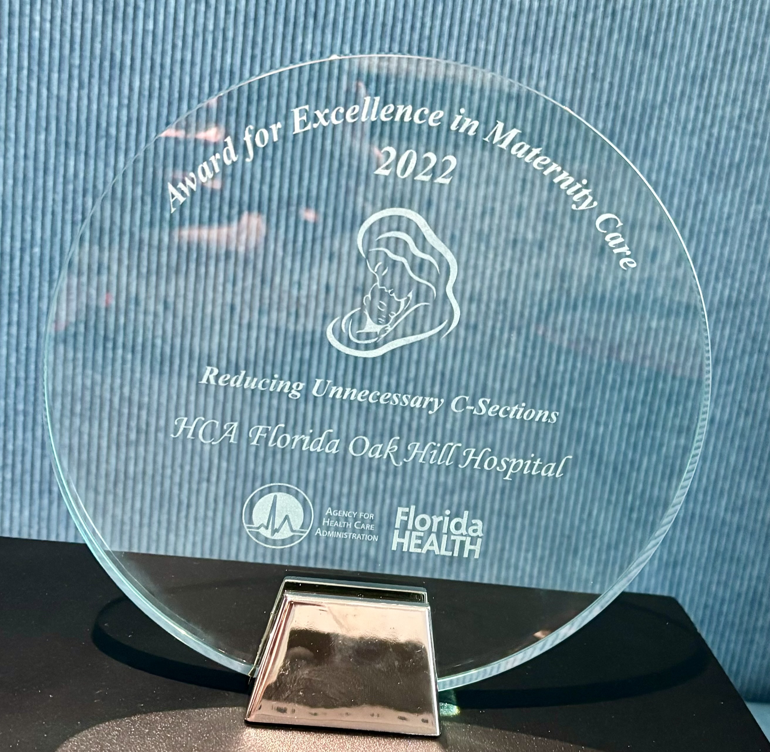OB Award at Oak Hill Hospital.