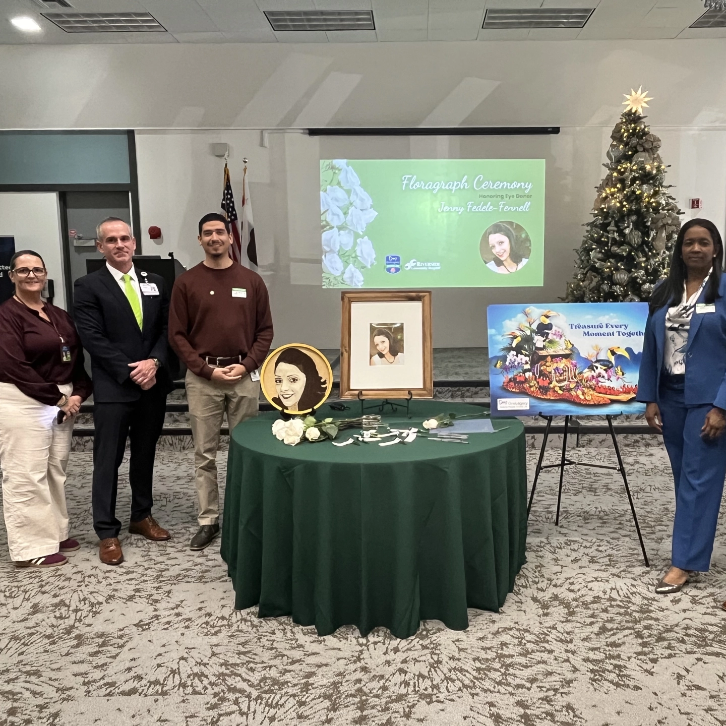 Lorena Husband and Gregory Santana Huerta with OneLegacy and Hemstead.