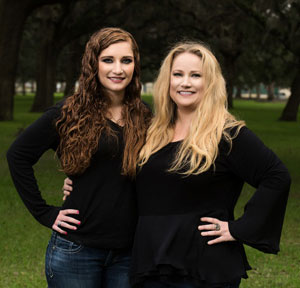 Annemarie Traub with her daughter Katelyn.