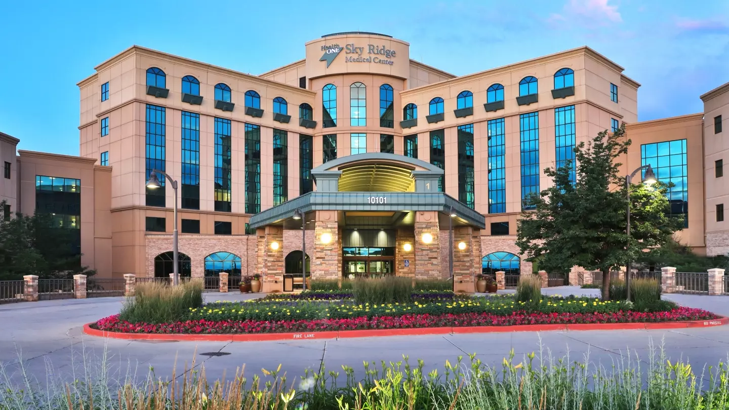 Exterior of Sky Ridge Medical Center