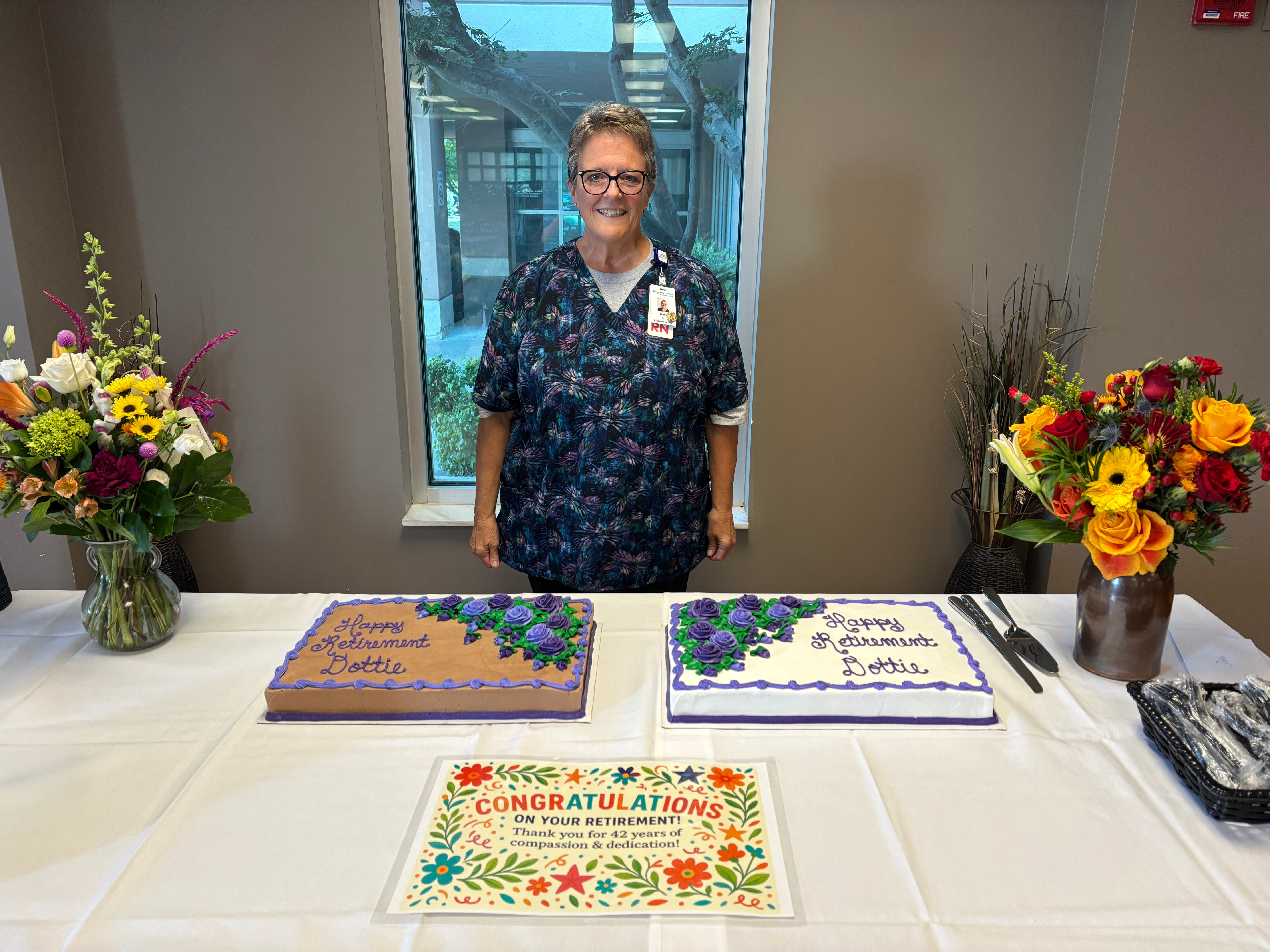 Dottie Wimpee celebrates her 45th work anniversary.
