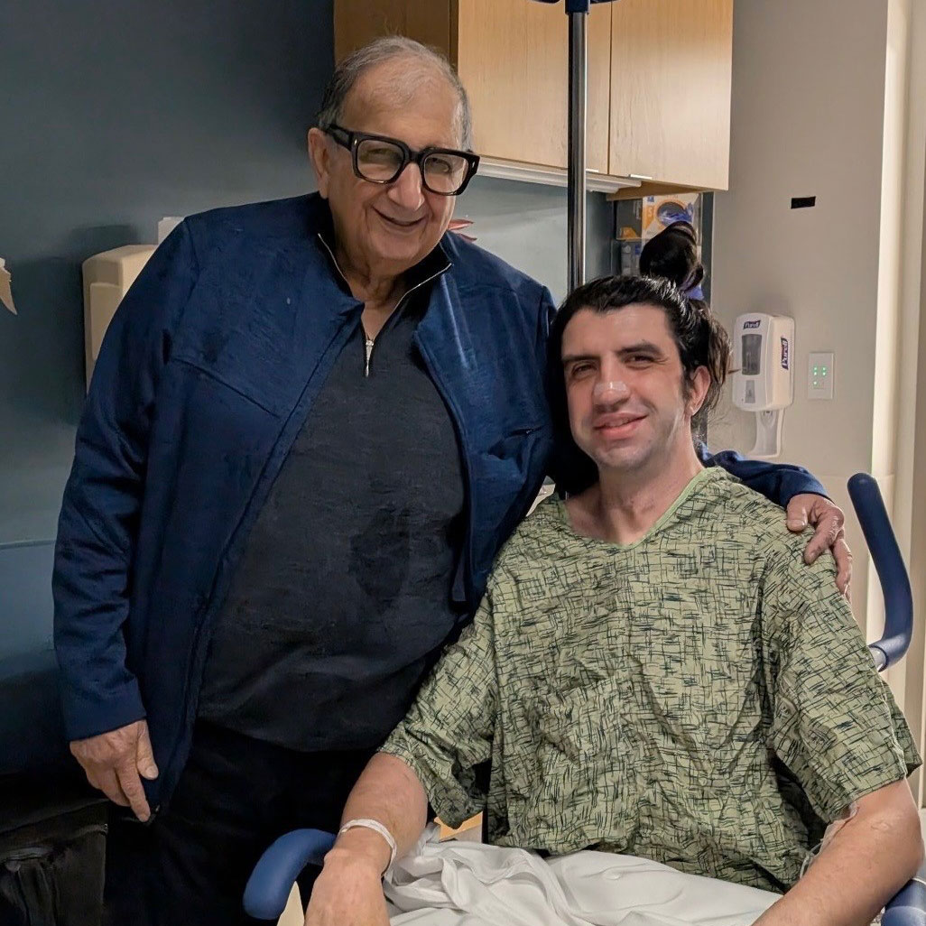 Alex and Dr. Hazim Safi, his cardiothoracic and vascular surgeon.