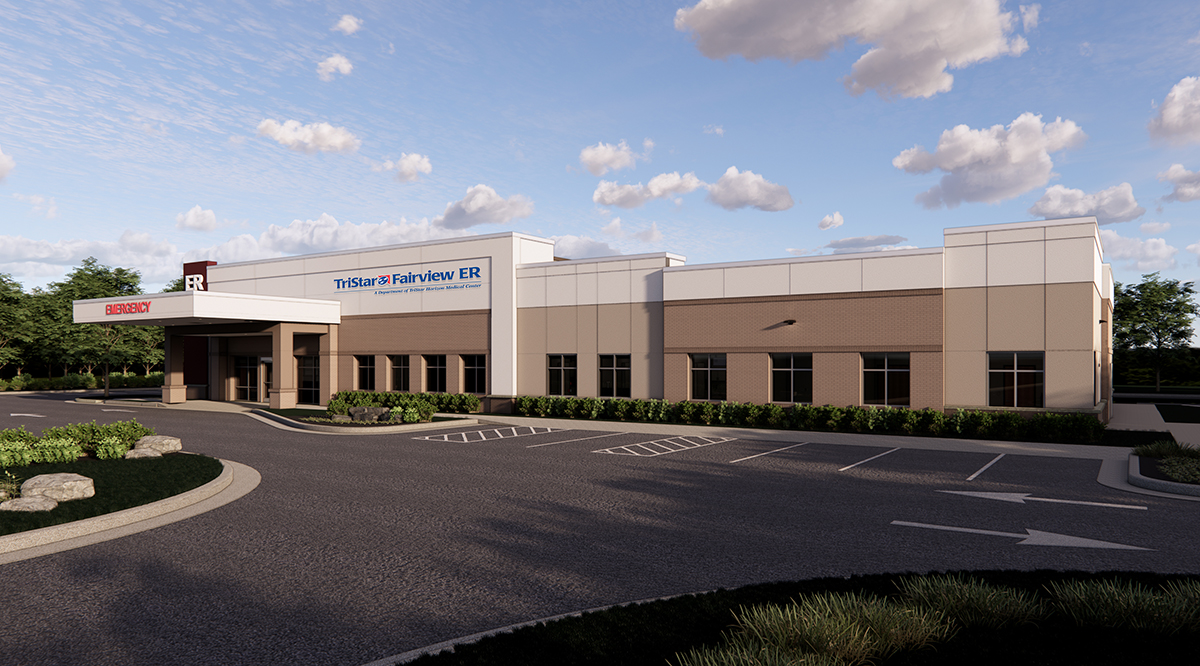 Fairview ER building concept.