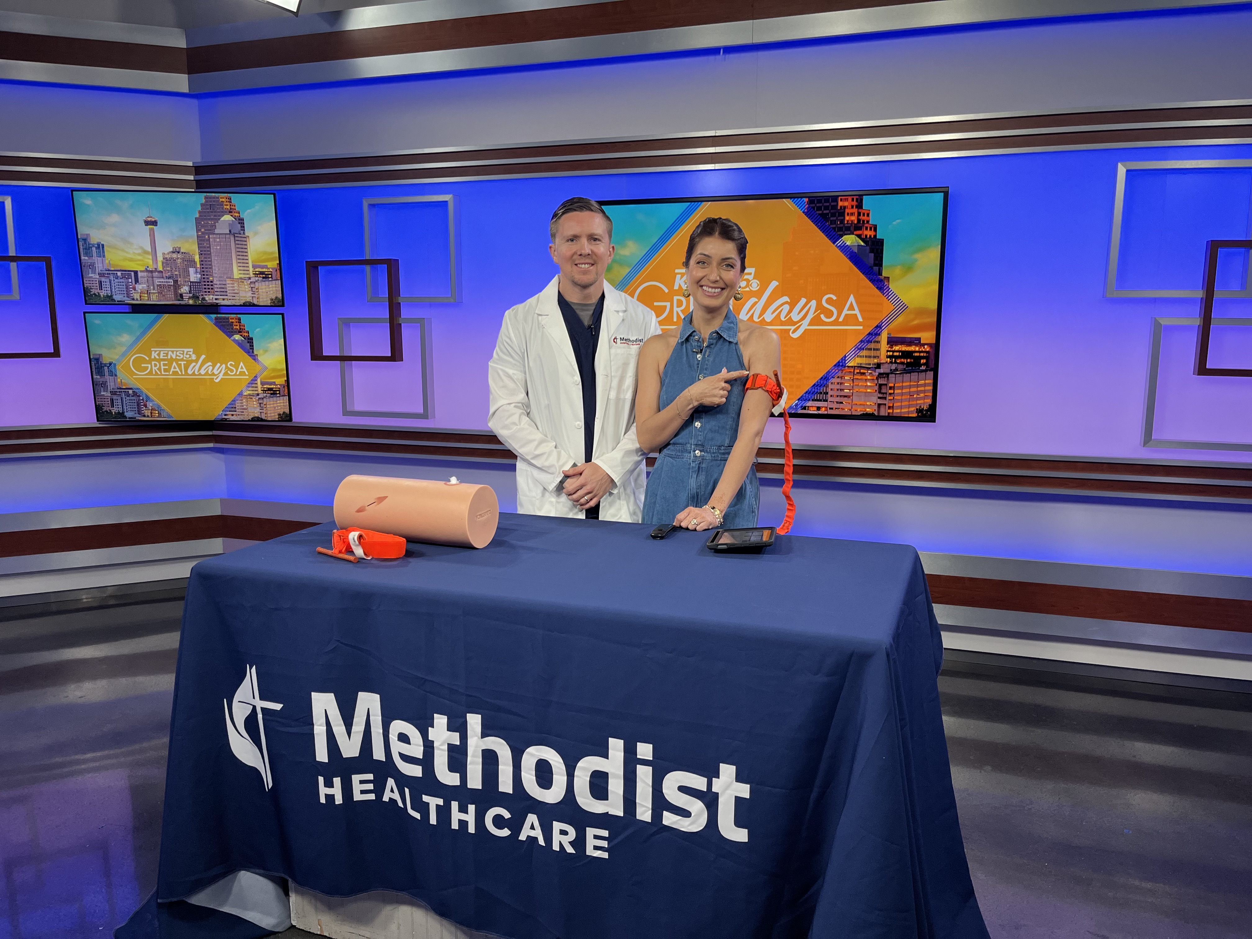 Dr. Sletten chats with Kens5 Great Day SA on Stop the Bleed and ER locations.