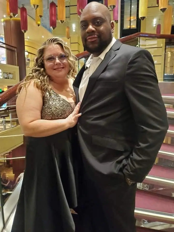 Marcus Compton with donor and wife