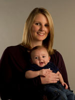 Brittany Chastain and baby