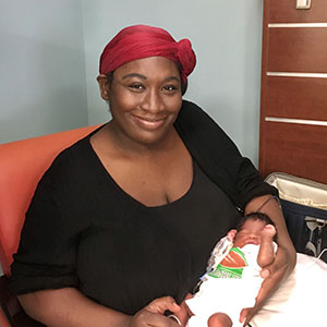 Malissa D and son, Liam