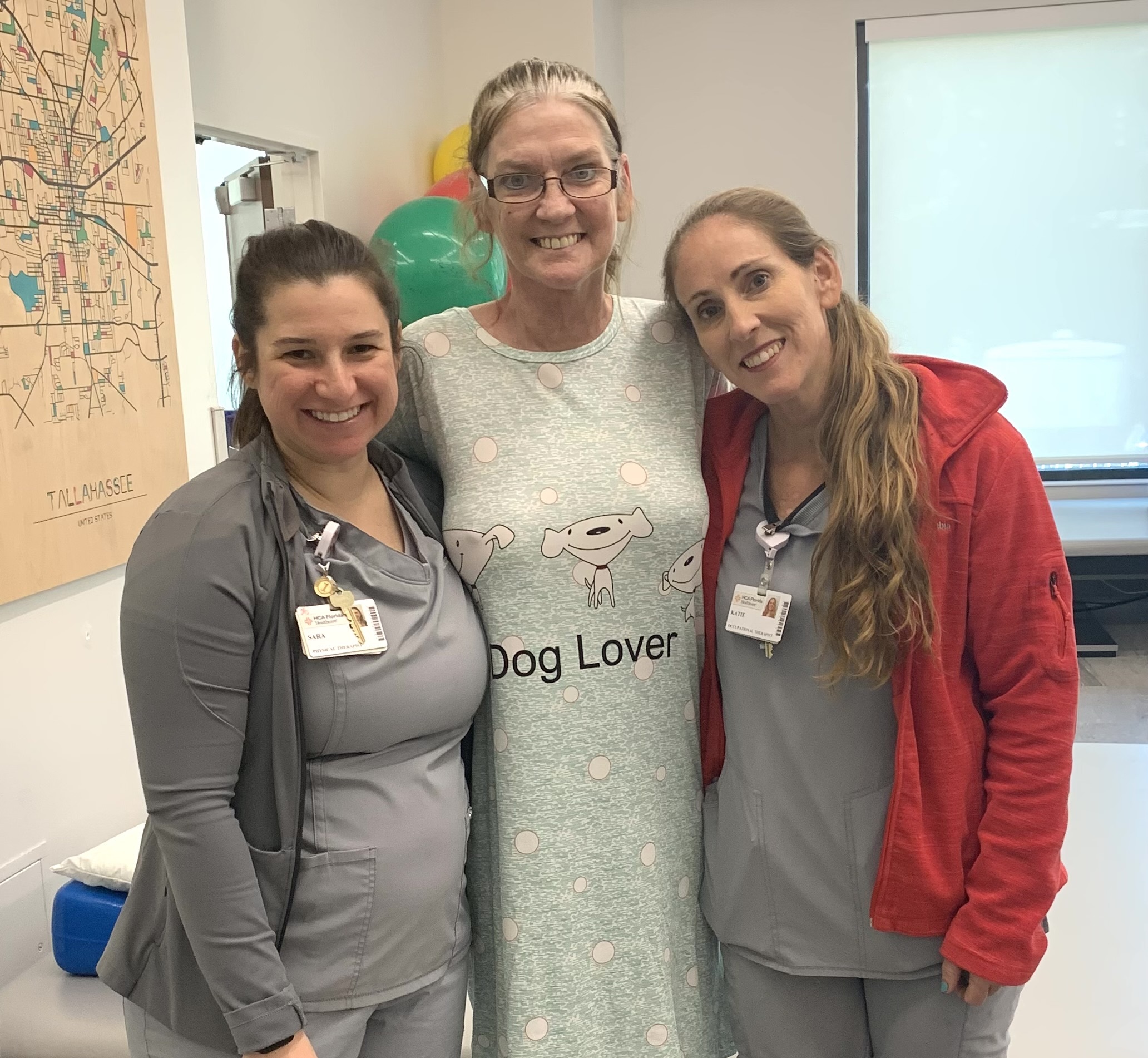 Juanita with caregivers