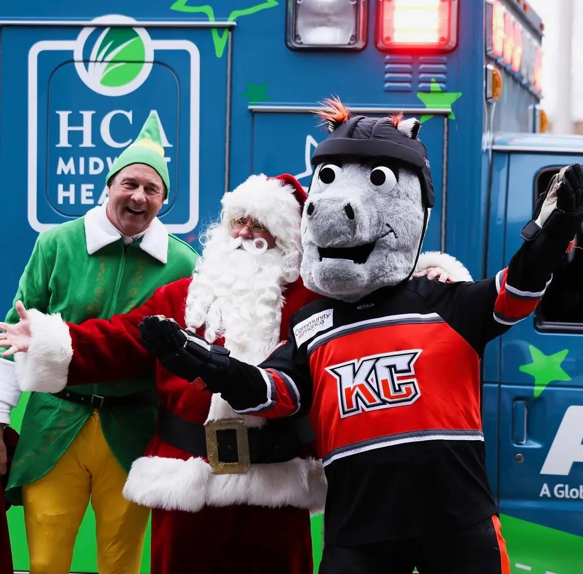 Santa, Buddy the Elf and Mac are reunited on the tenth year of spreading hop and joy.