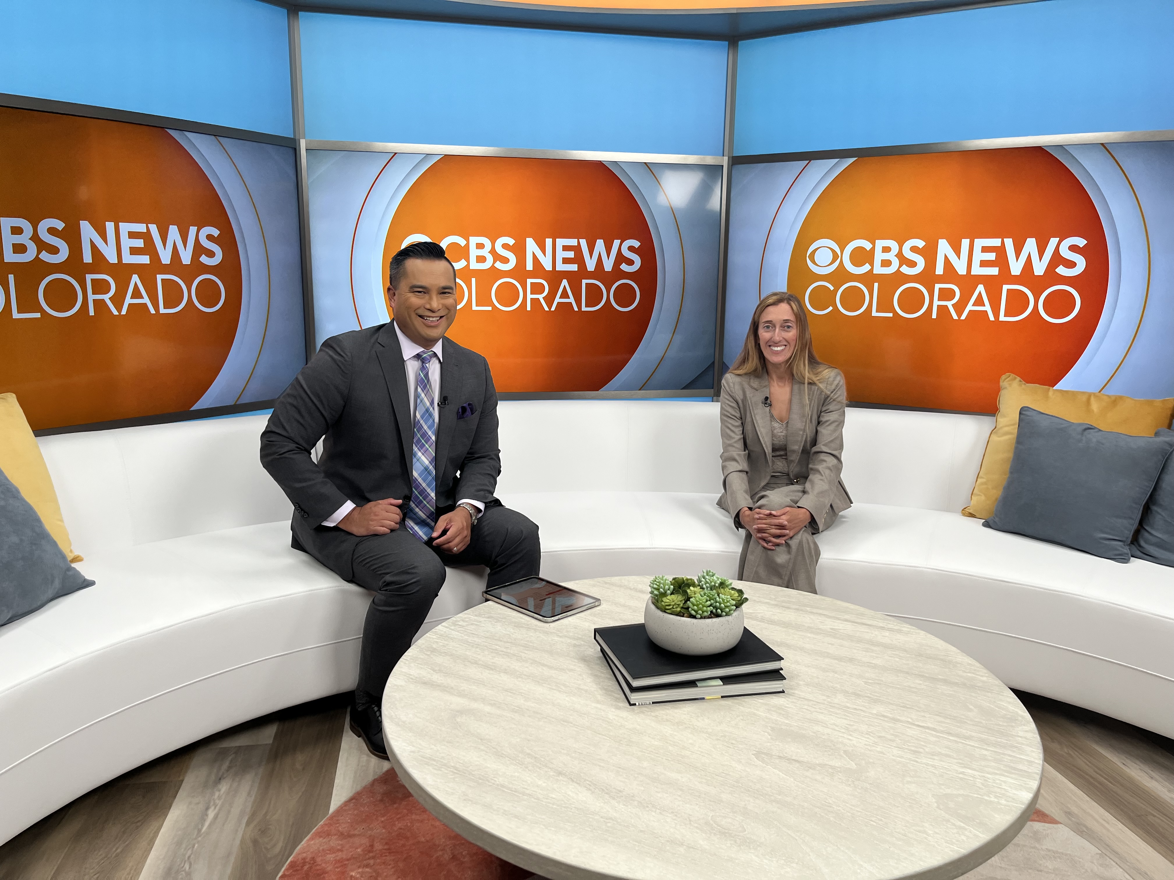 News show anchors in the morning talking about donations.