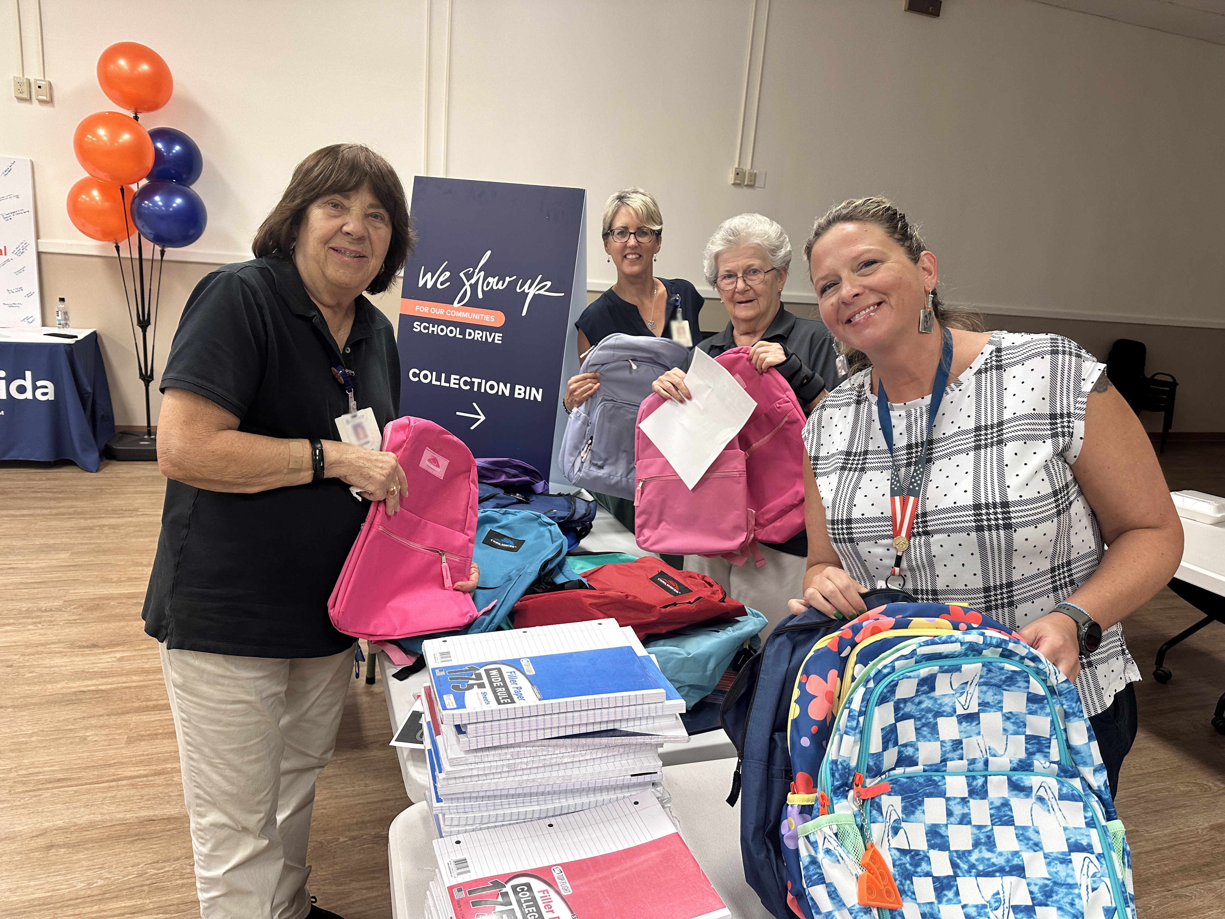 Volunteers at the We Show Up event.