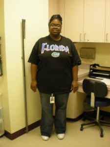 Anetra Dexter before her gastric banding surgery.