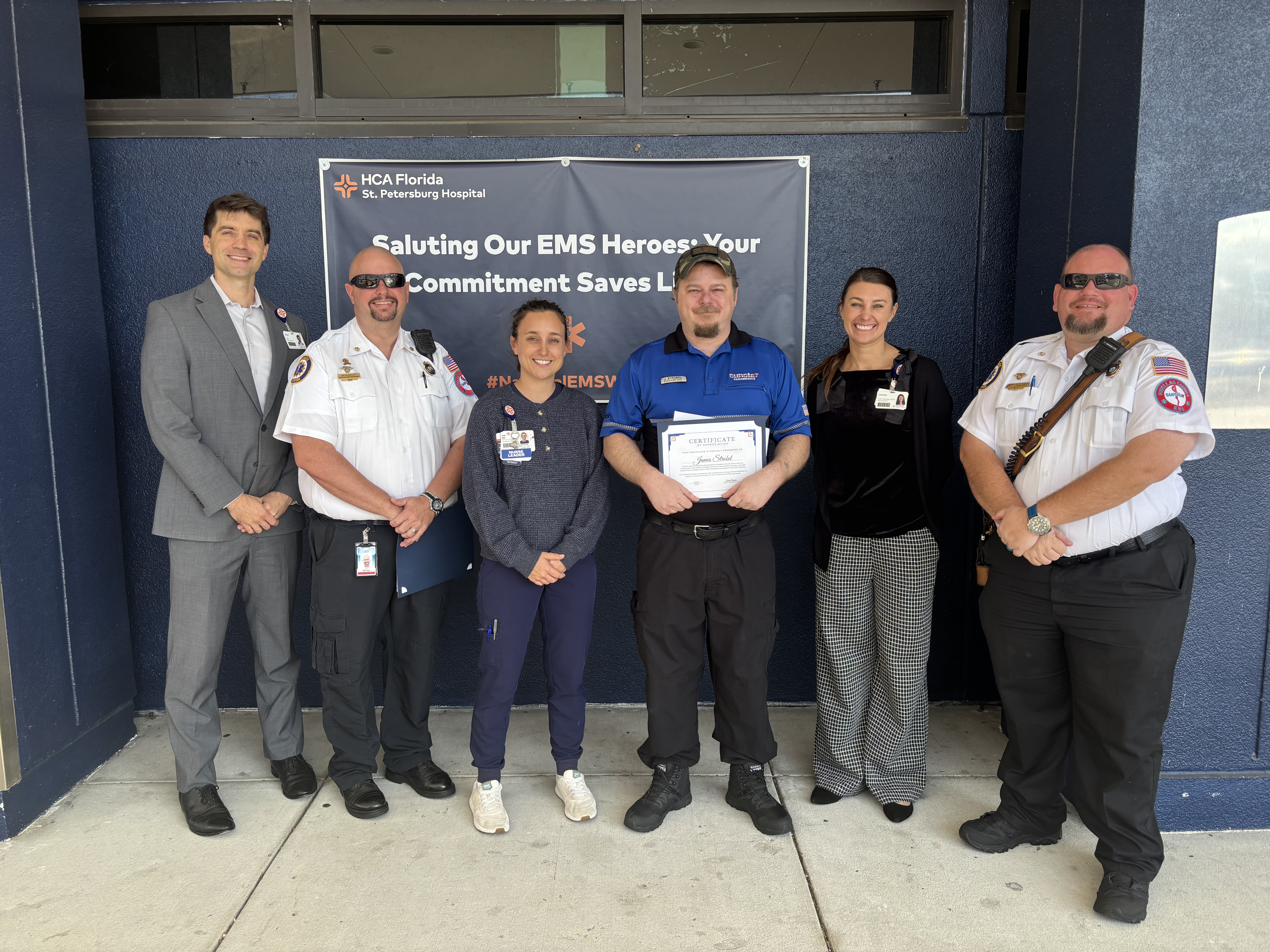 Sunstar Paramedics Joe Butler, Joel Oviedo and James Strobel