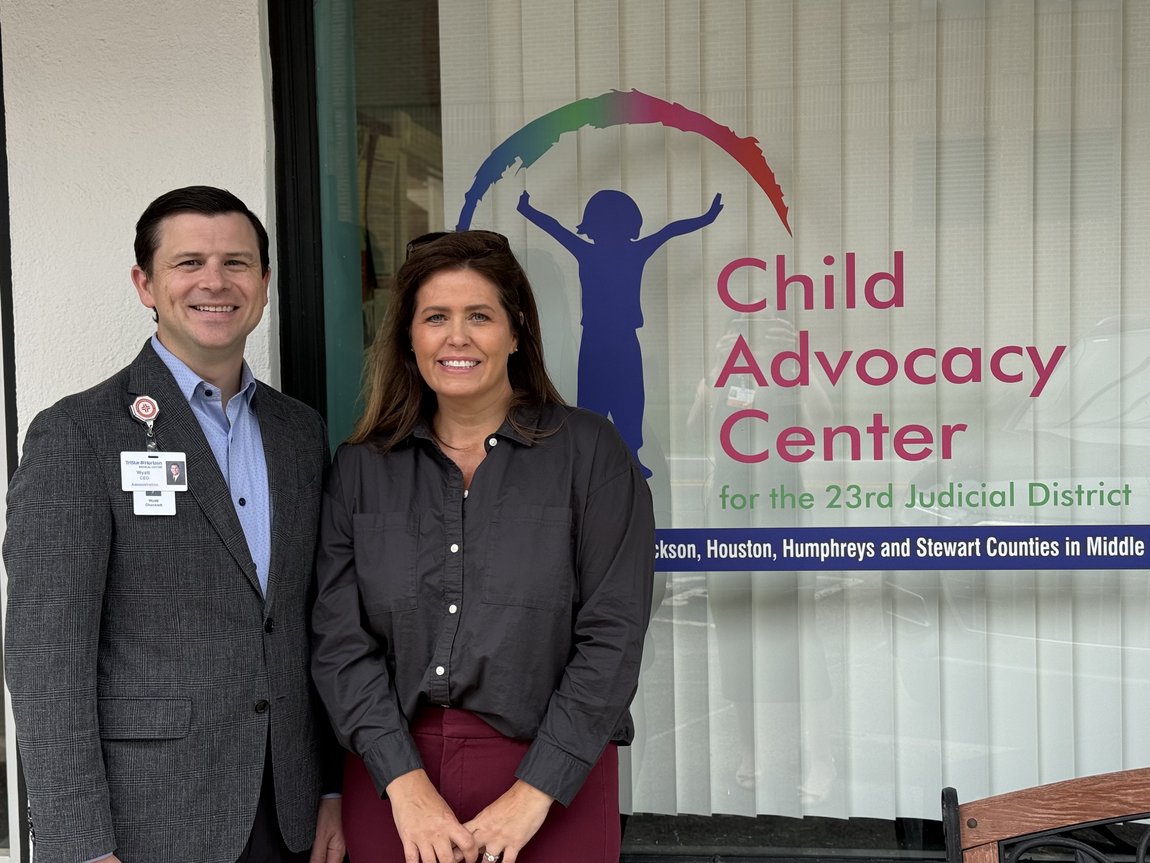 Photo of TriStar Horizon CEO Wyatt Chocklett and CAC Executive Director Kathryn Norbeck.