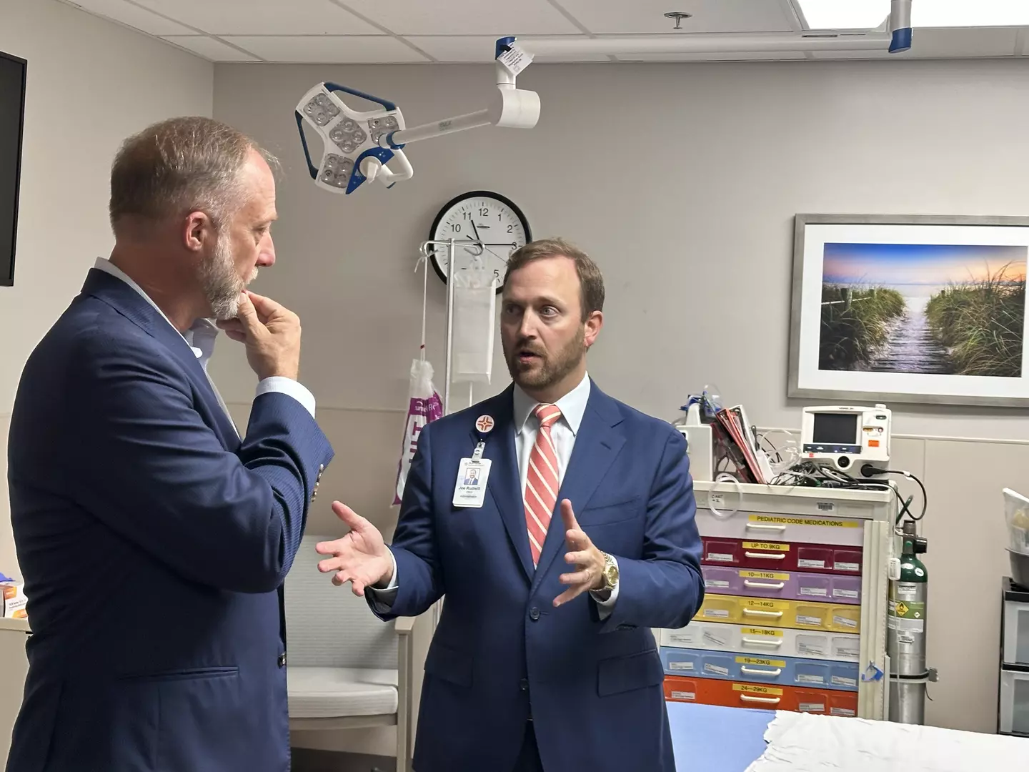 CEO Joe Rudisill talking with Danny Nix