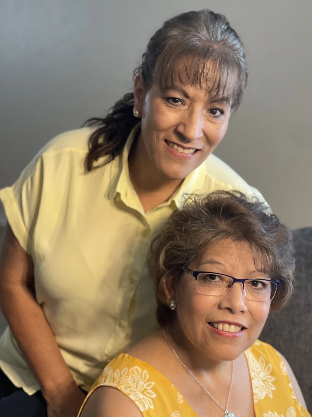 Photo of Diane Sims and Margaret Kapchinsky sitting in a room.
