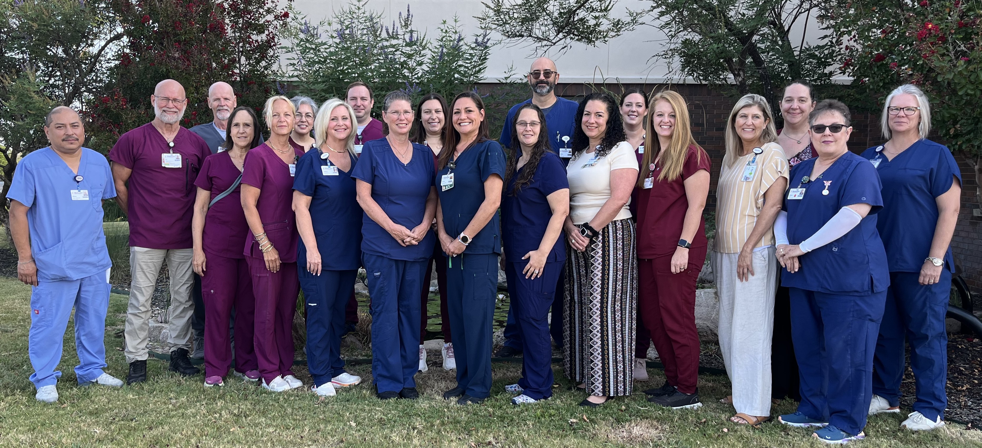 group photo of home health team