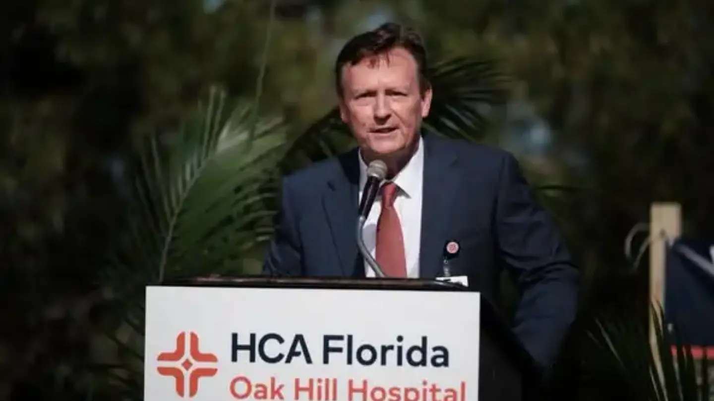 Ken Wicker during the ceremony.