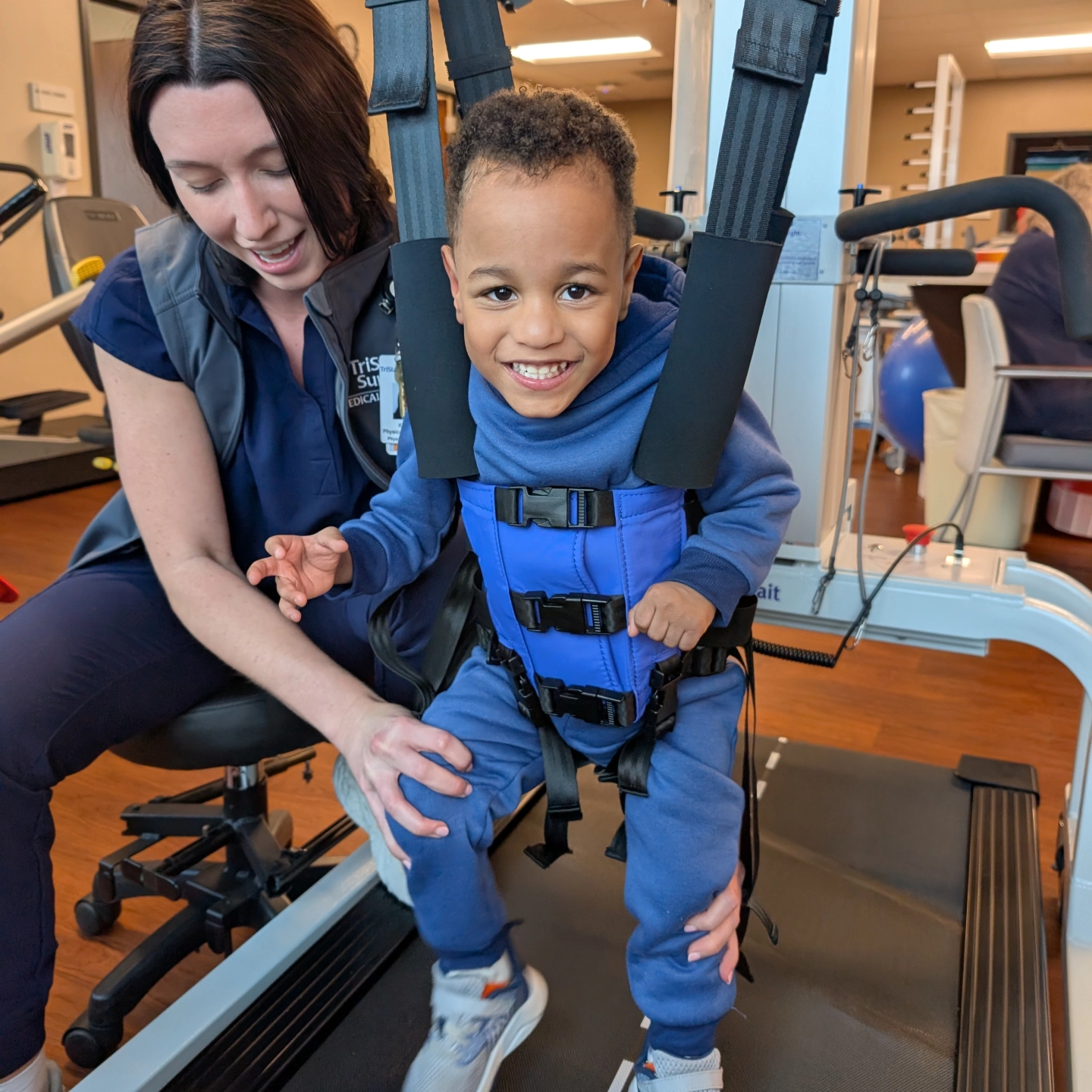 Jahleel and Justus happy with Tristar Summit rehabilitation team.