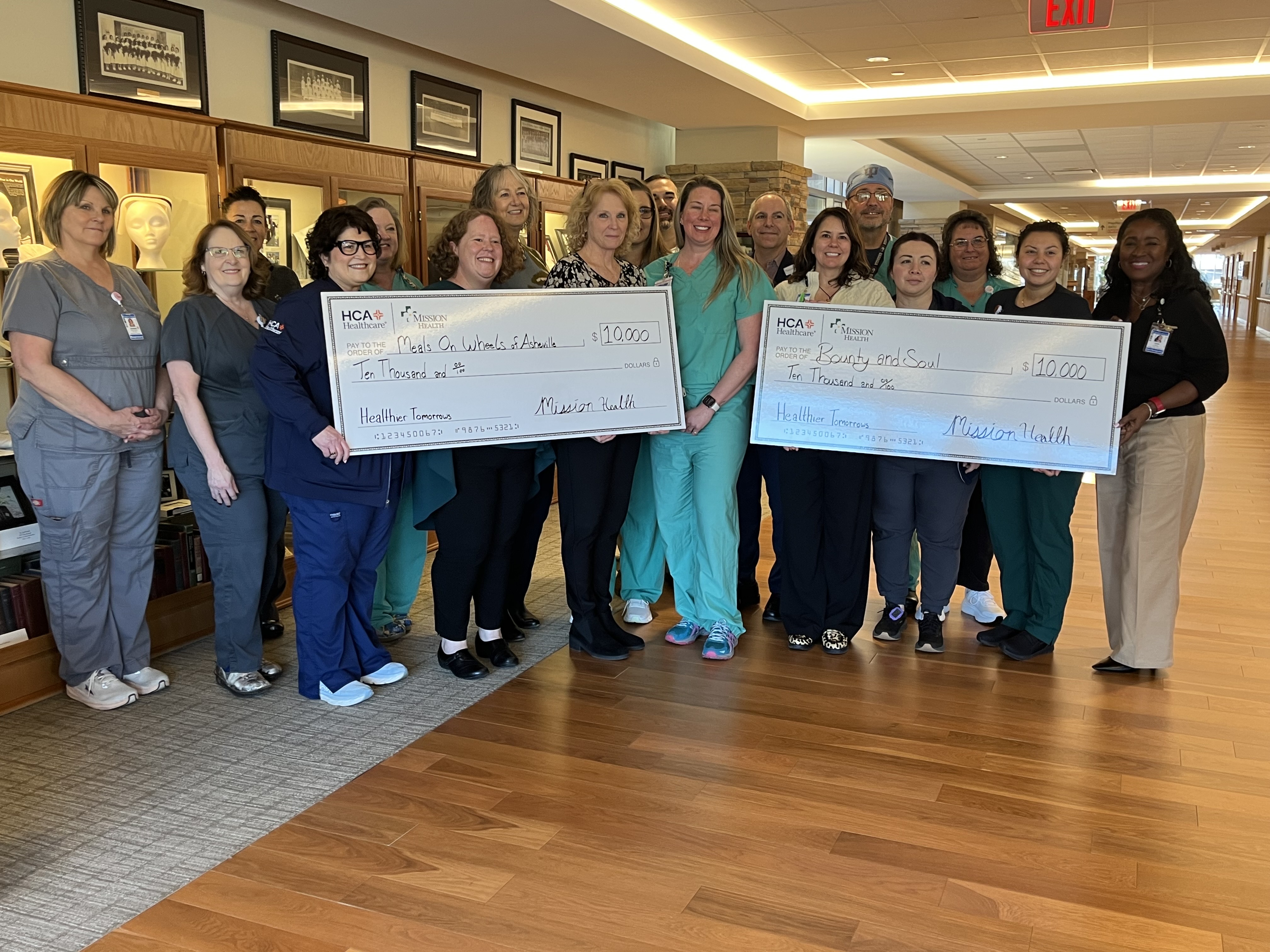 Mission Hospital is proud to donate to the local food security partners.