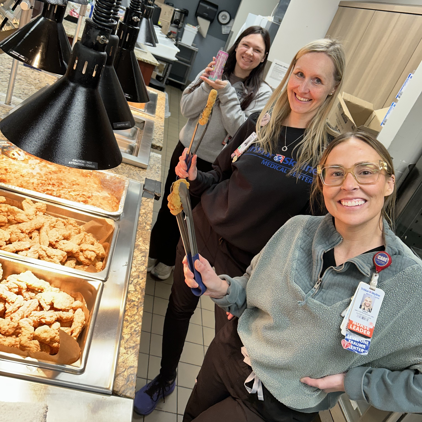 Serving patients during Winter Storm Fern at Skyline Medical Center.