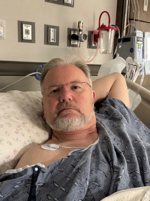 Dr. William Thornbury during his treatment process.