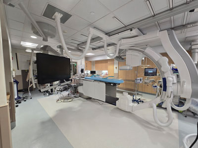 New electro-physiology (EP) room featuring state-of-the-art technology.