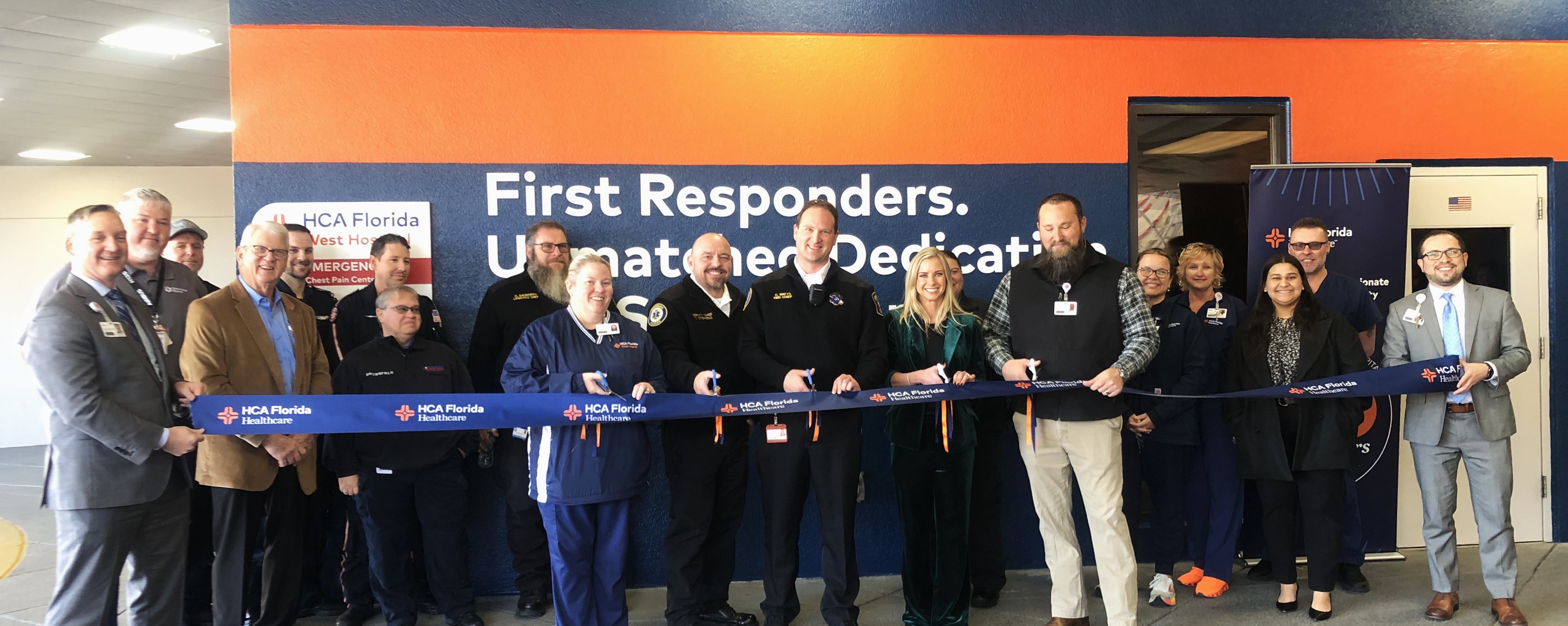 Ribbon Cutting for EMS Lounge at HCA Florida West Hospital