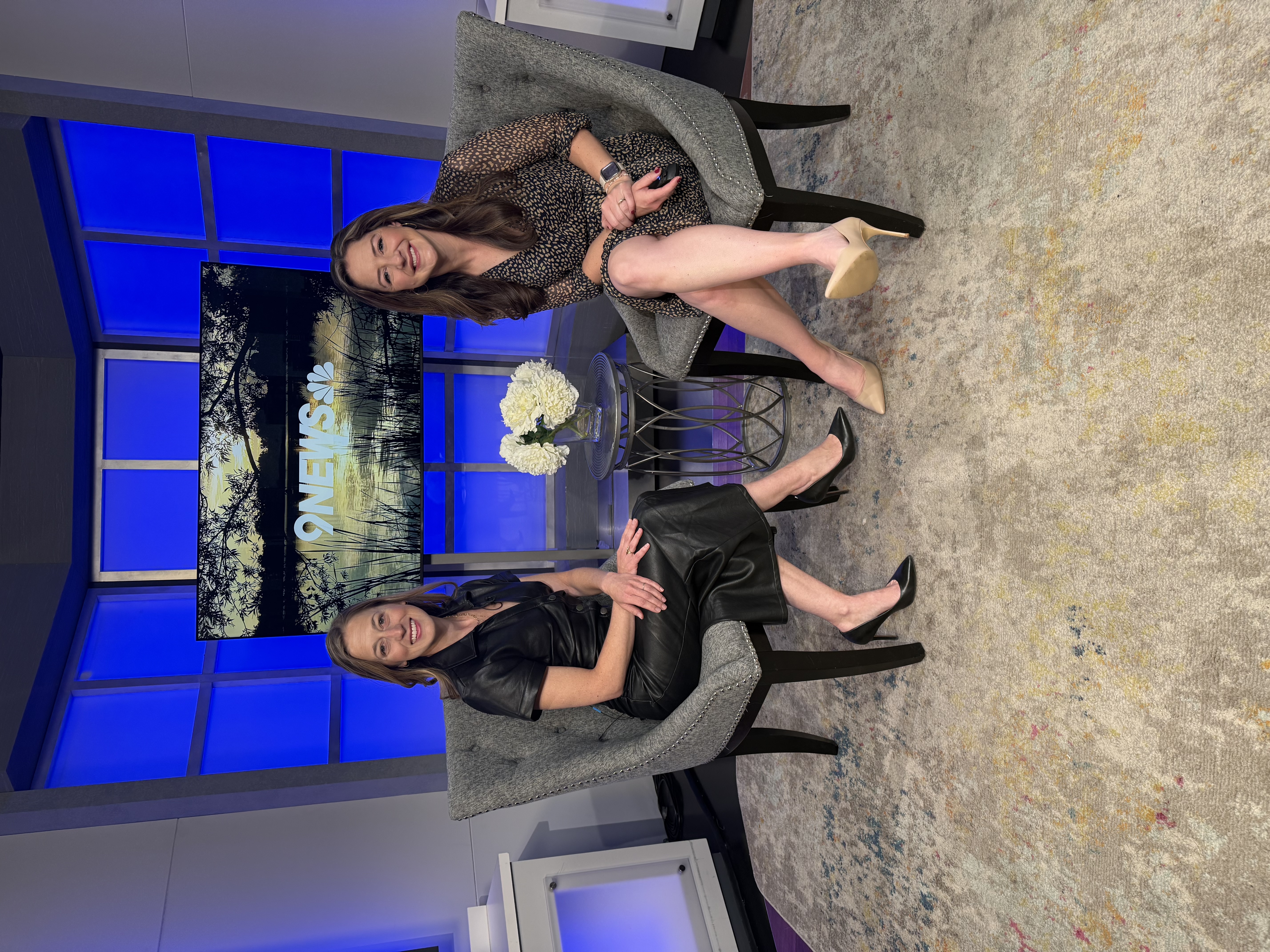 Dr. Barnes and the host of 9News.