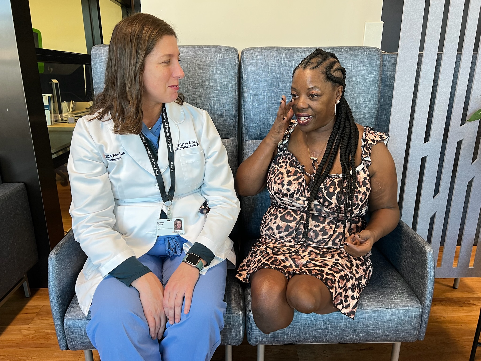 Dr. Erricho and Debra have an emotional reunion