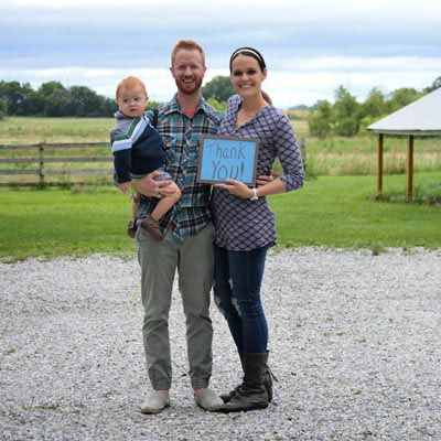 Creed Kueker and his parents