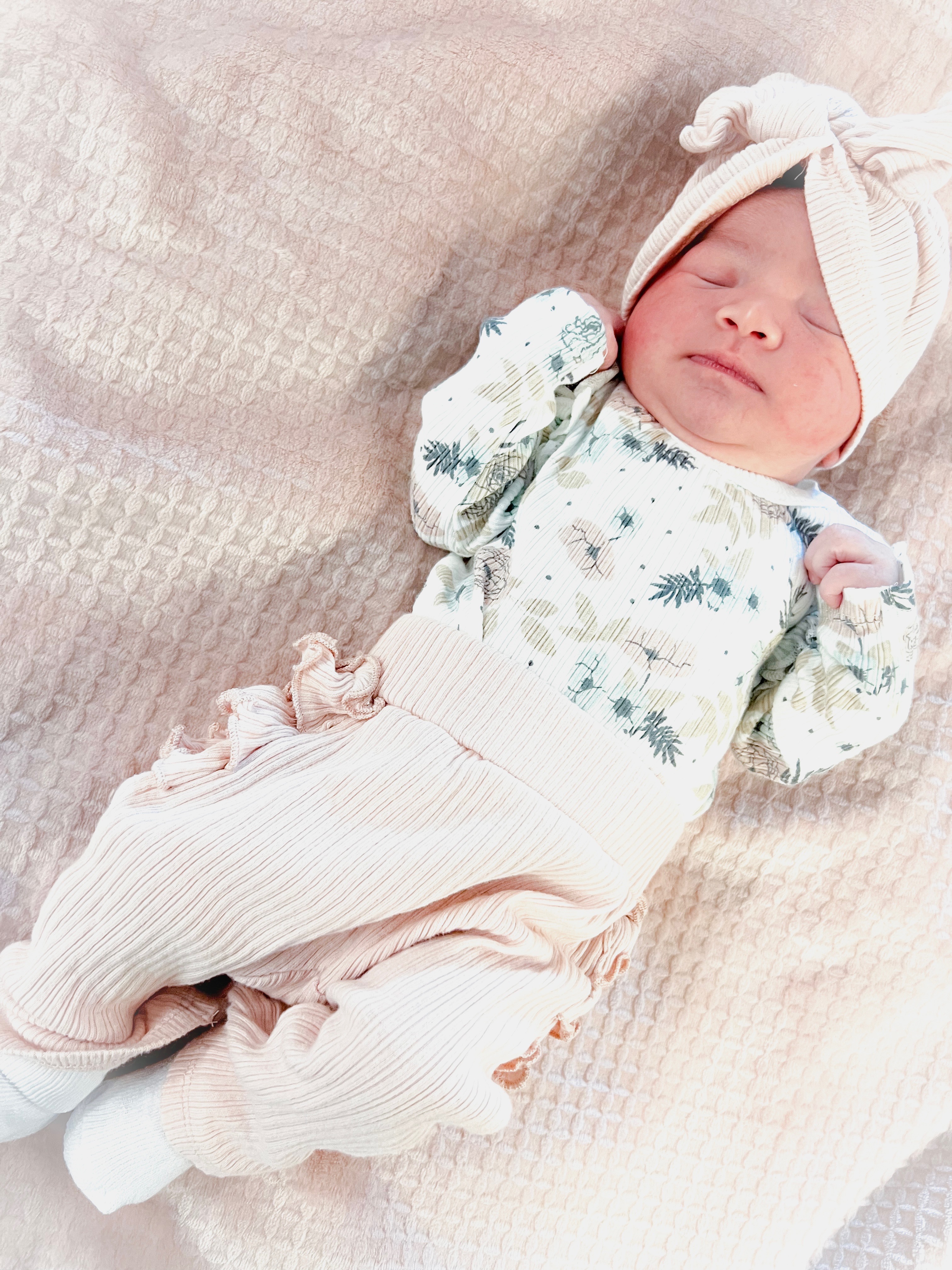 Photo of first baby girl born at Westover Hills 