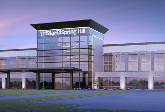 Rendering of TriStar Spring Hill hospital.