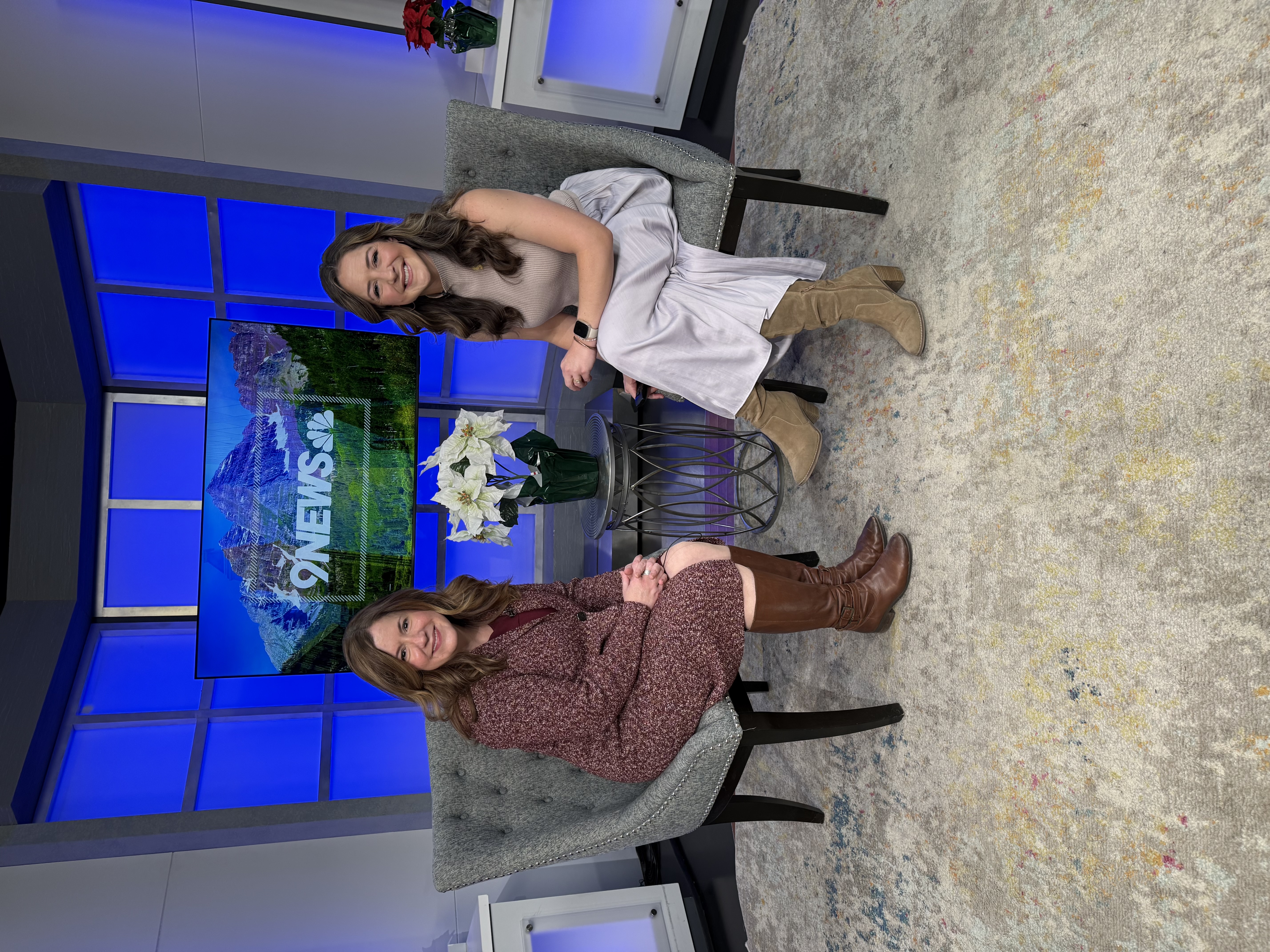 Dr. Adams discusses the benefits of psychology with the host of 9 News.