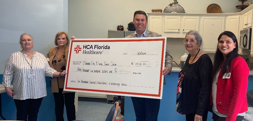 HCA Florida Gulf Coast Hospital donates funds for equipment at PCB HCA Florida Gulf Coast Hospital donates funds for equipment at PCB