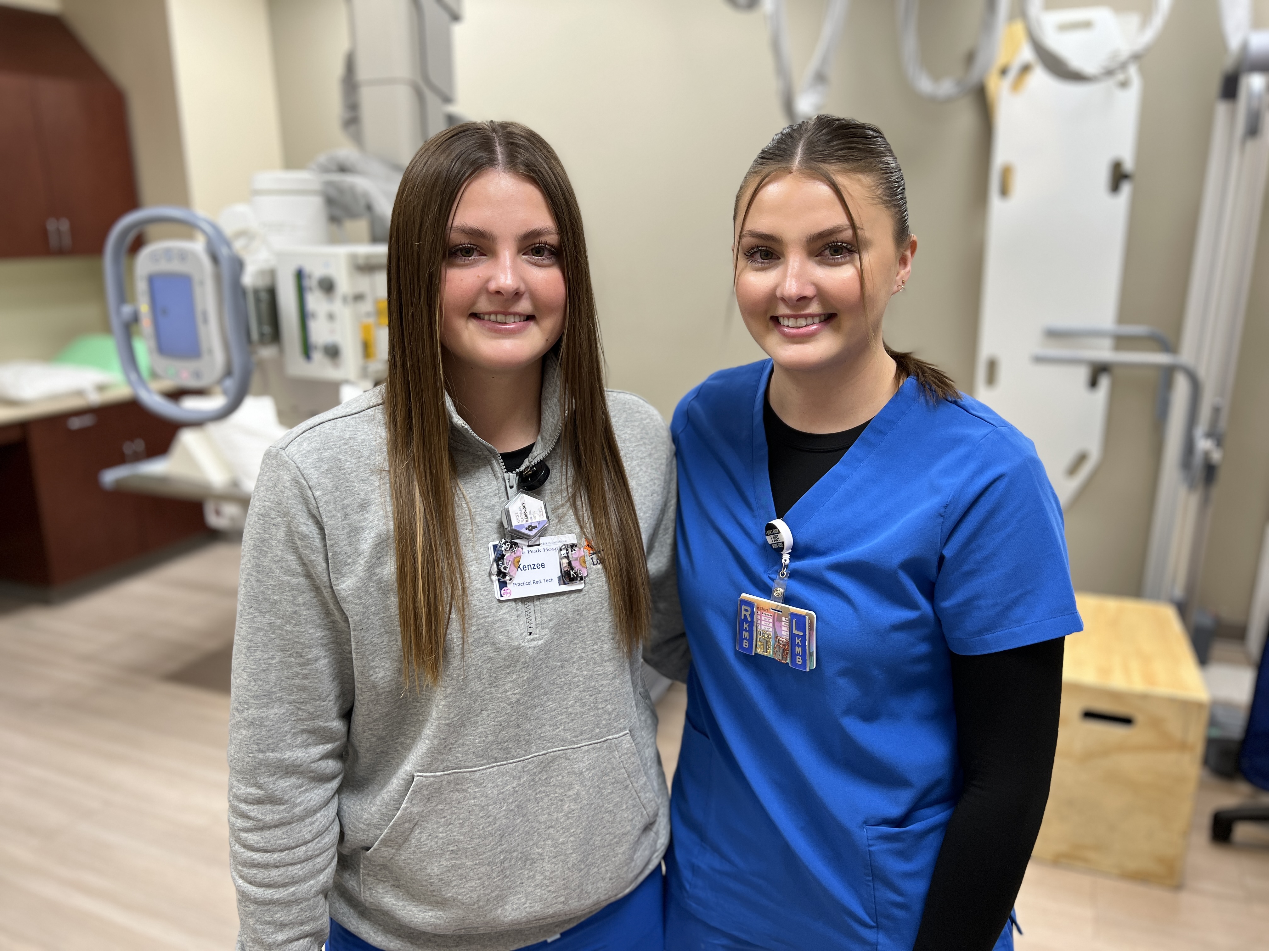 Photo of Kenzee and Kylee Blackburn standing next to each other