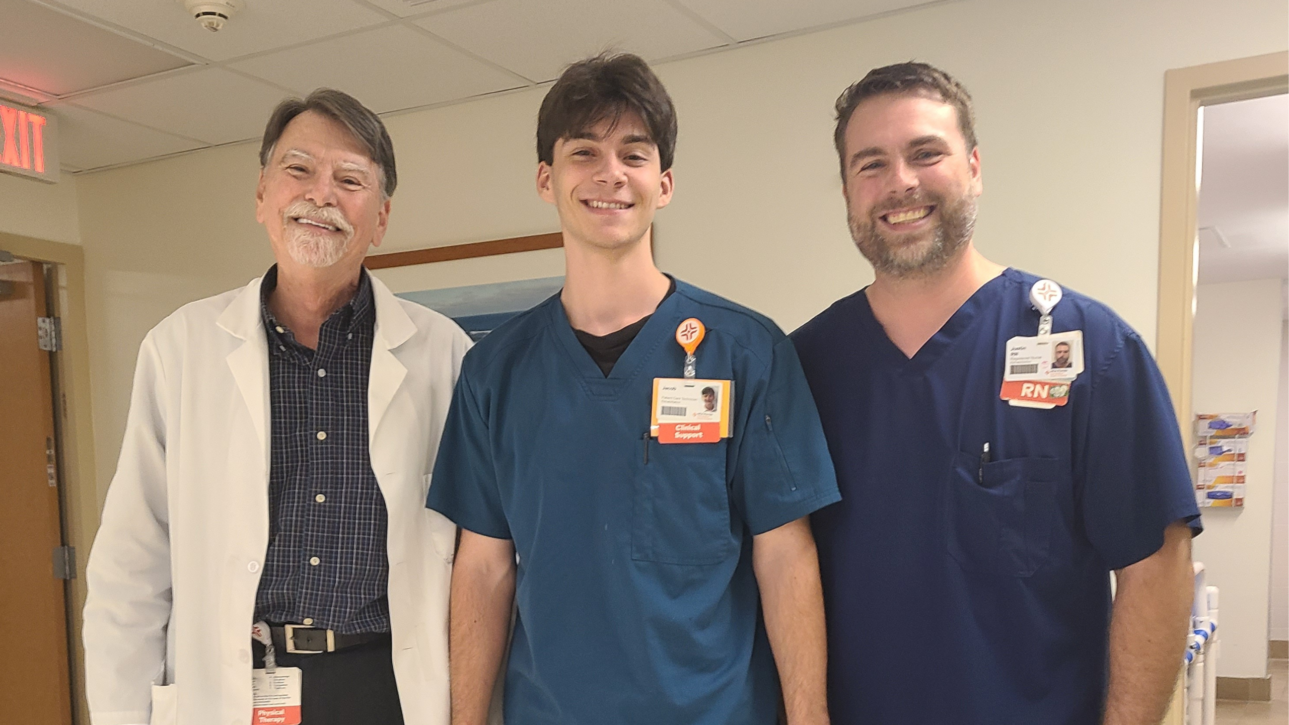 John French, Physical Therapy Assistant, Jacob French, Patient Care Tech, and Justin French, Clinical Nurse Coordinator.
