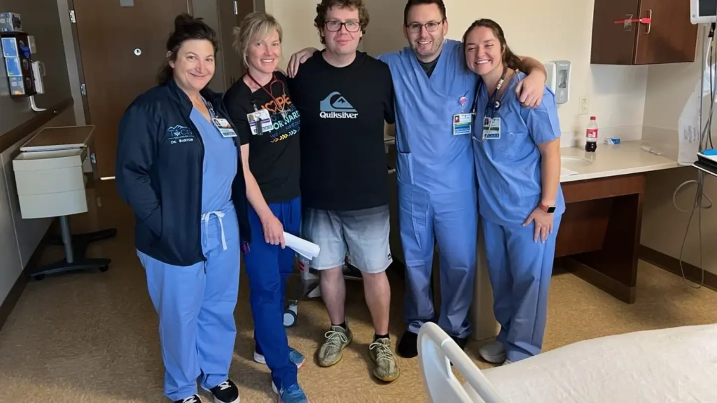 Duncan Norris and his care team.