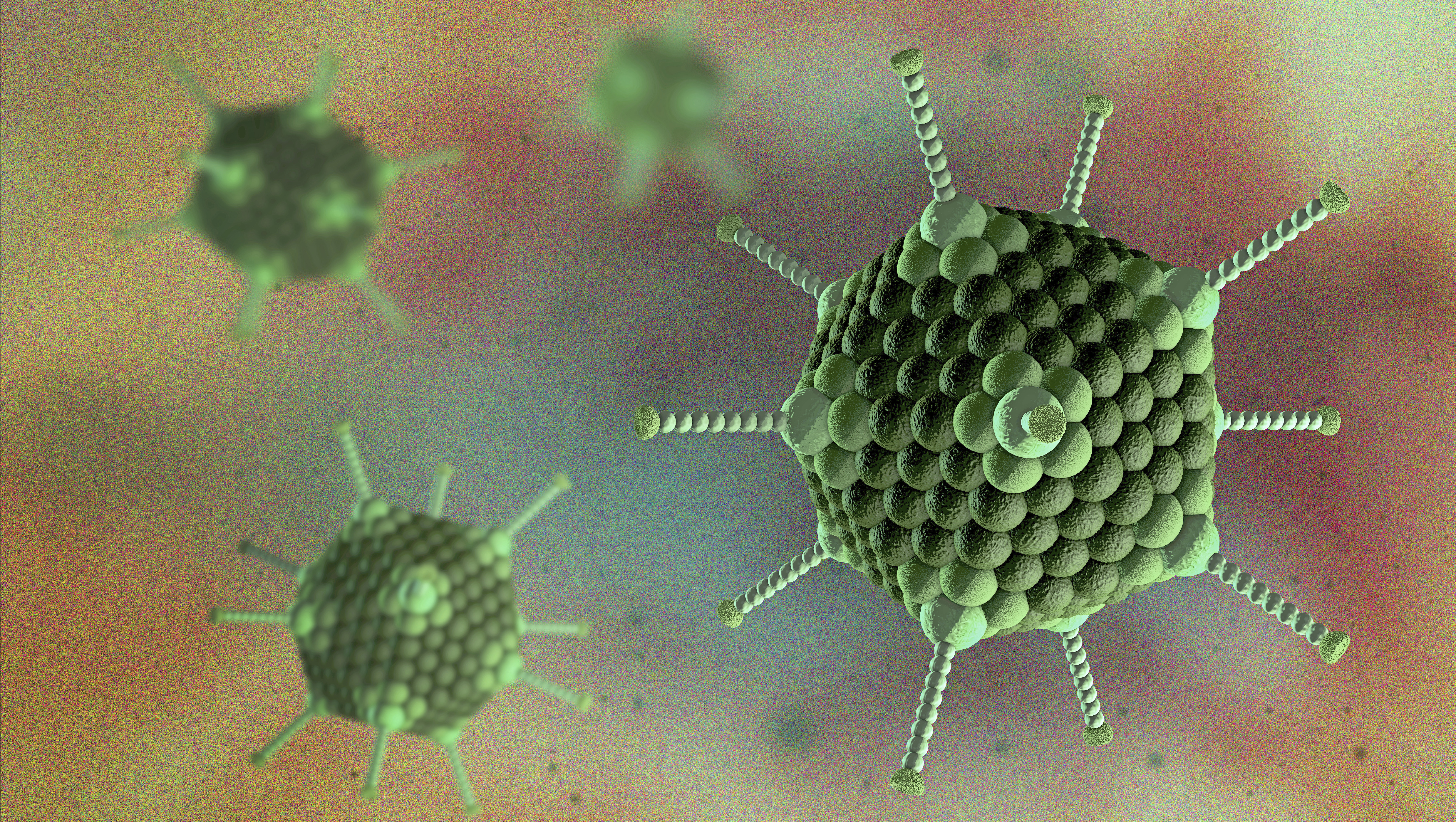 Digital rendering of bacteria 
