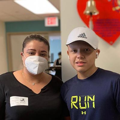 Angel and his mom, Mariela