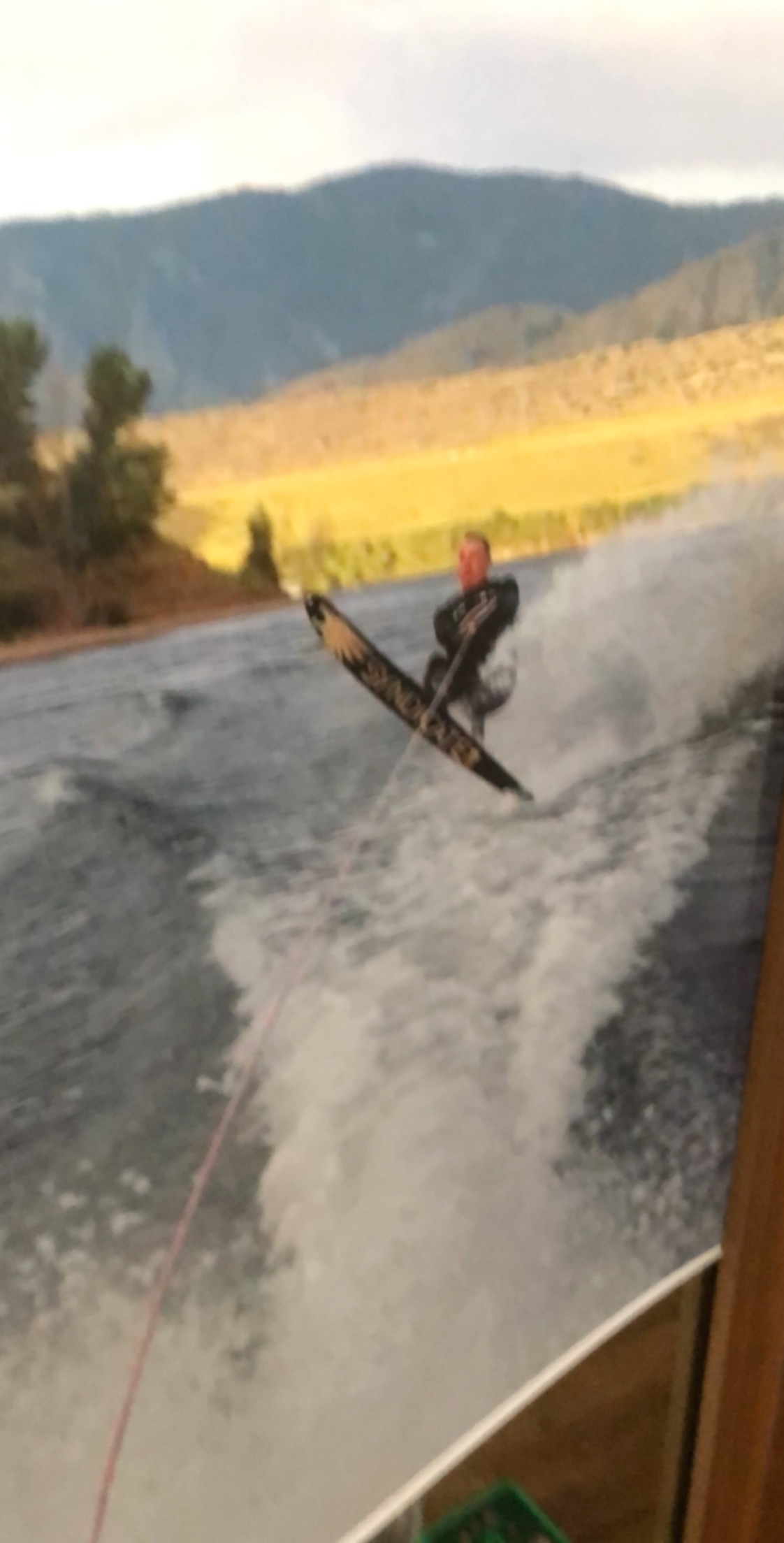 Scott enjoying waterskiing