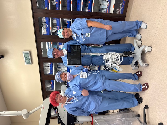 Dr. Kelsall and surgery team in the operating room