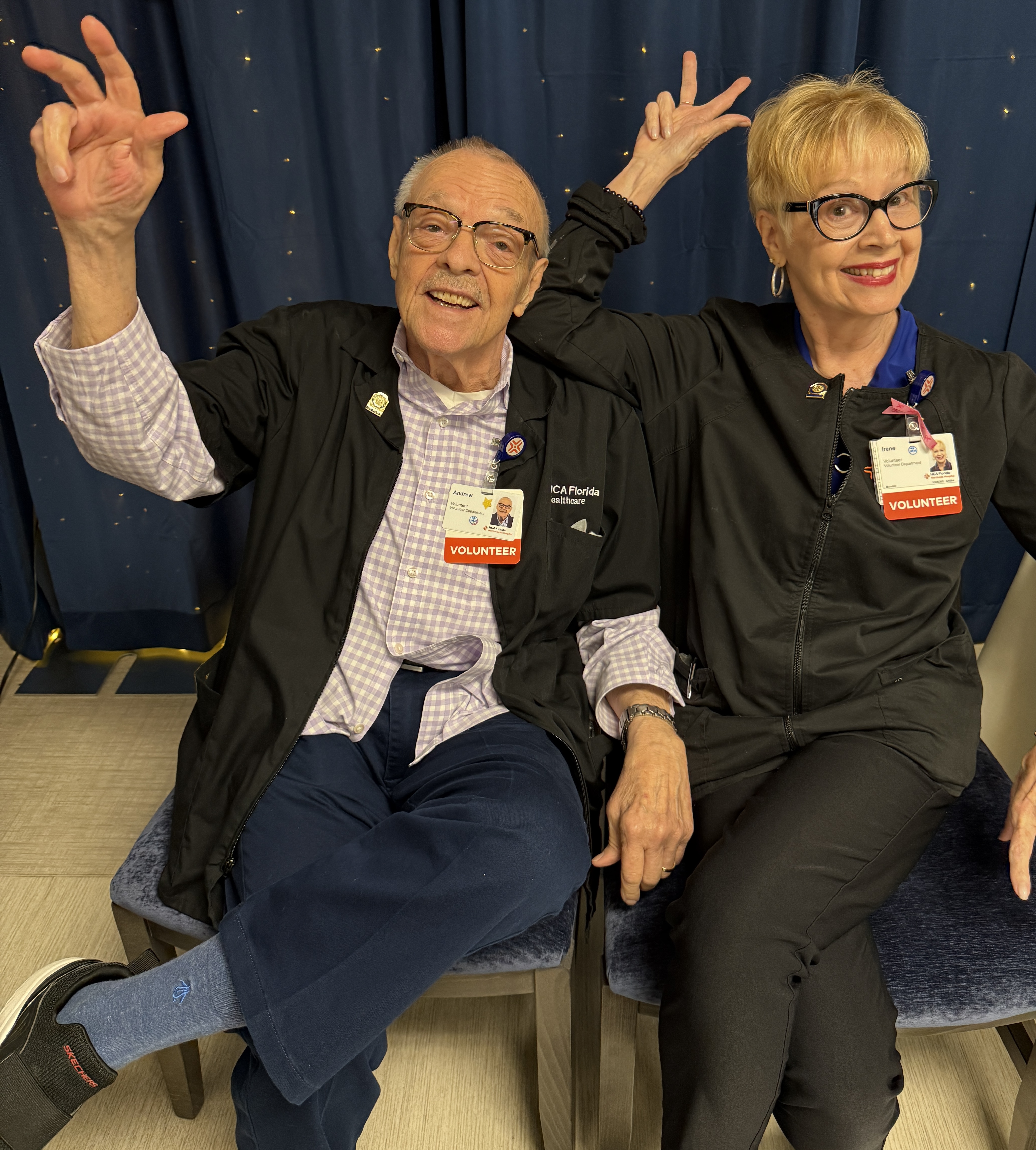 Irene and Andrew Katrinecz are enthusiastic about volunteering.