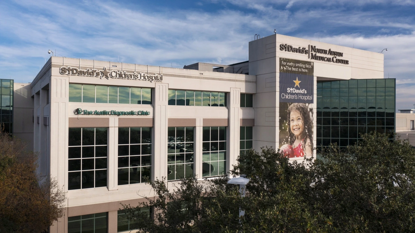 Exterior view of St. David's Children's Hospital