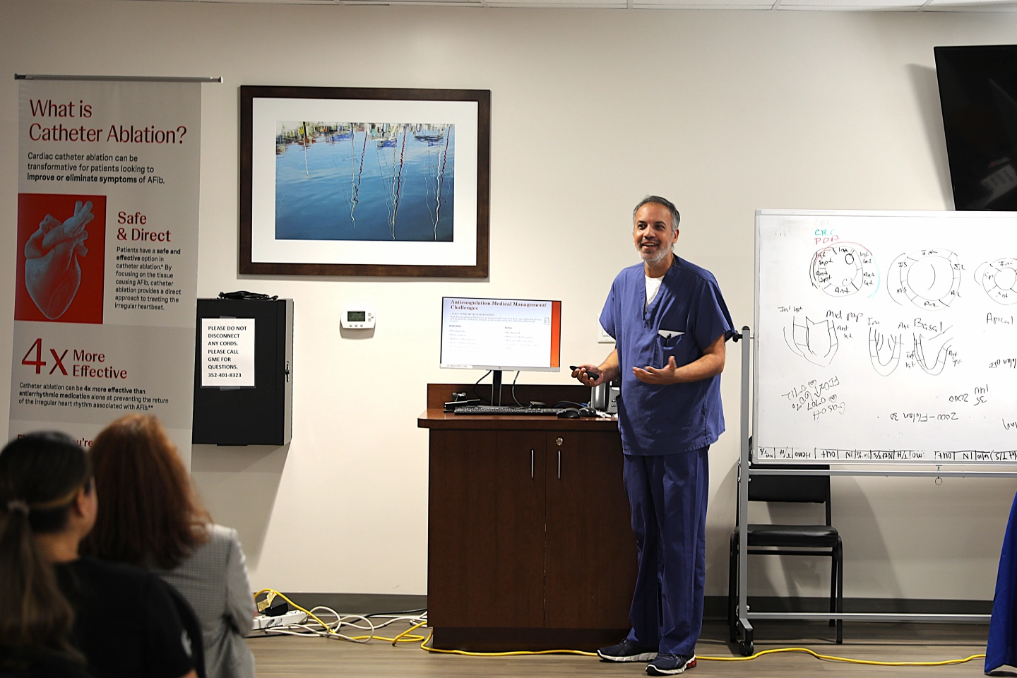 Dr. Shukla delivers a presentation.