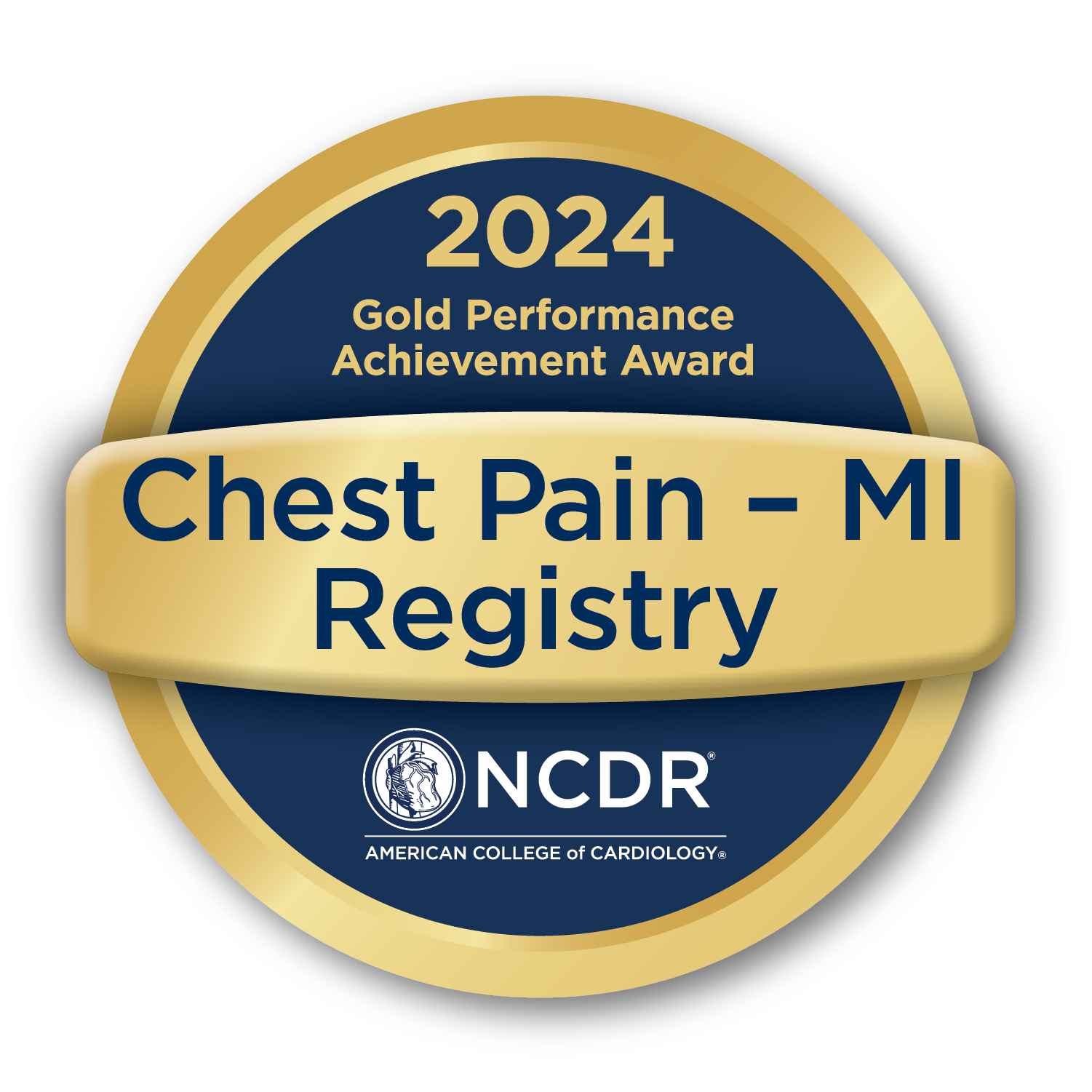 Chest pain award logo.