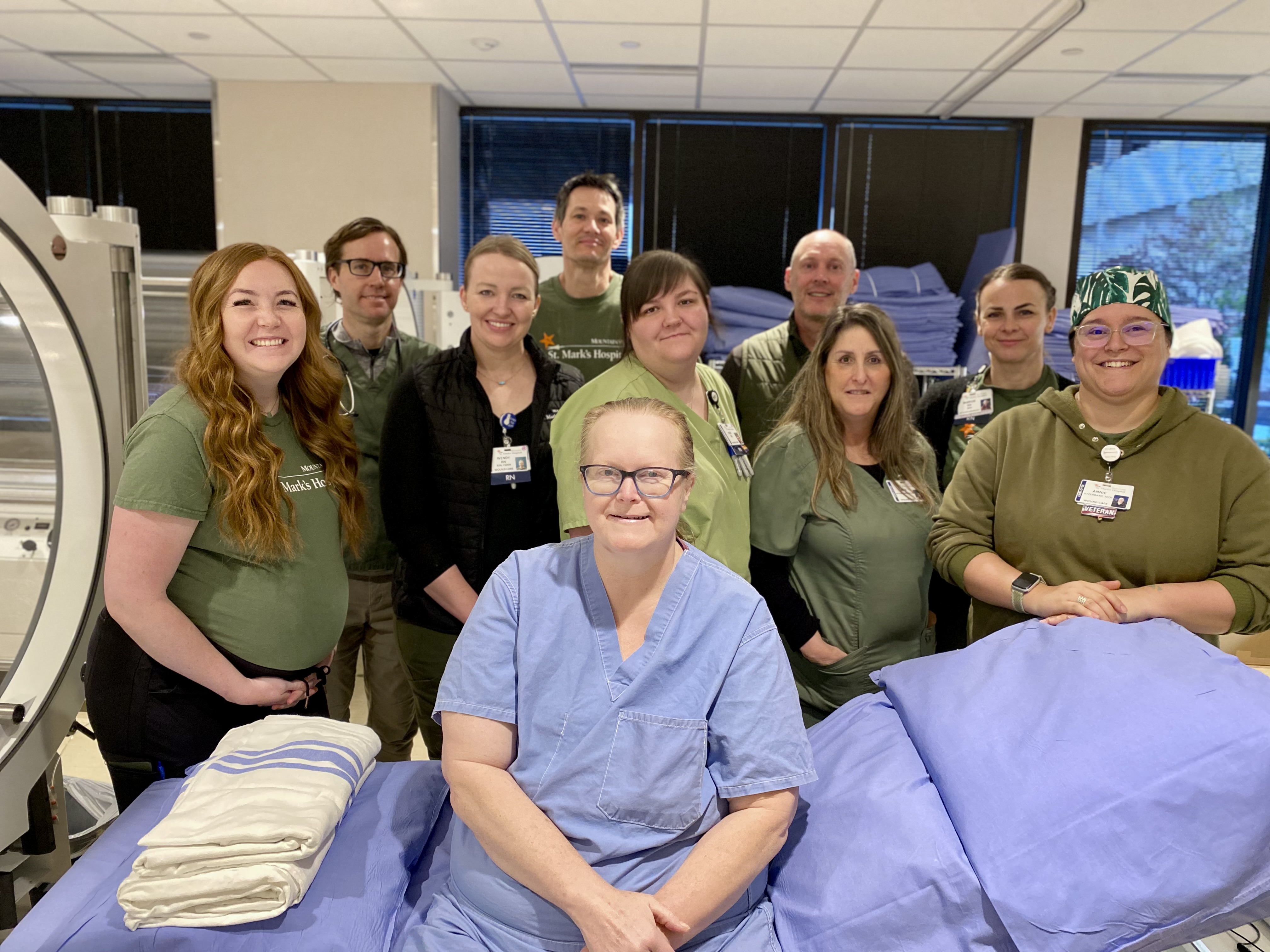 Brenda Tischner and colleagues from Wound Care & Hyperbaric Medicine Clinic at St. Mark’s.