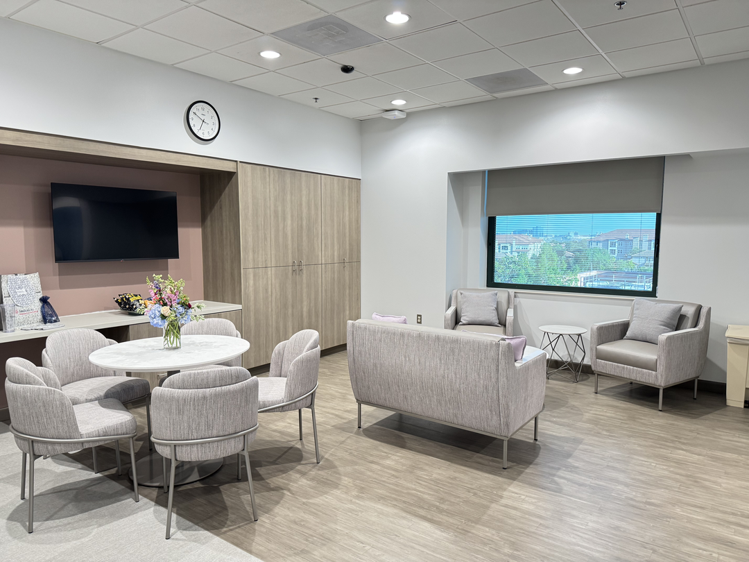 Photo of upgraded waiting room from recent tour.