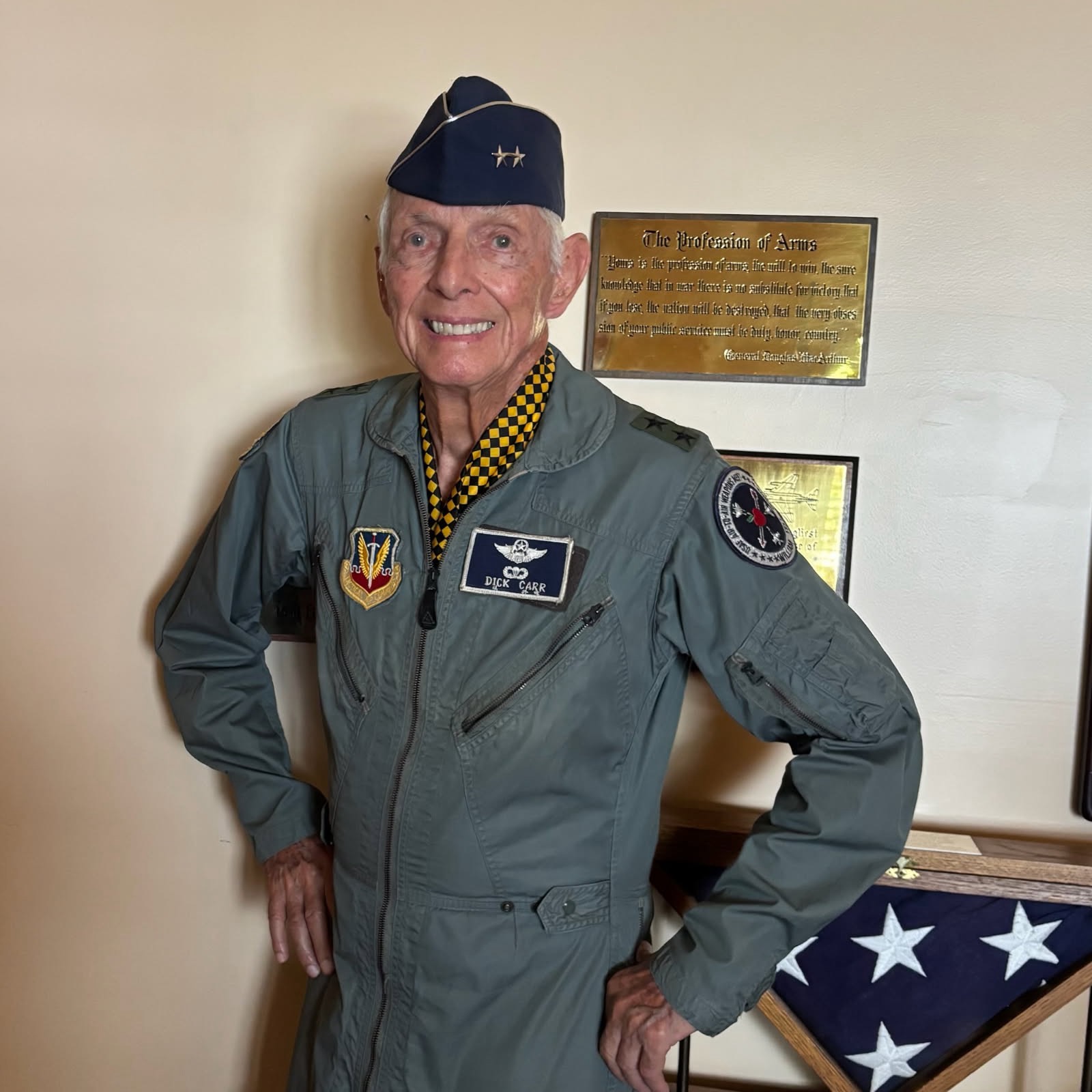 RIchard Carr standing in uniform 